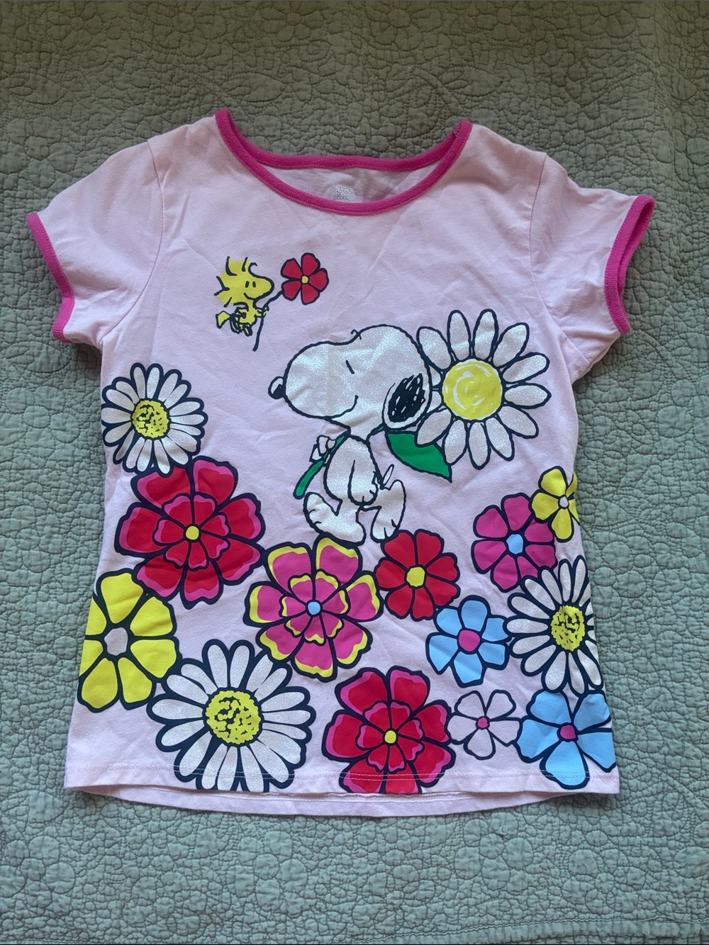 Girls floral Snoopy shirt